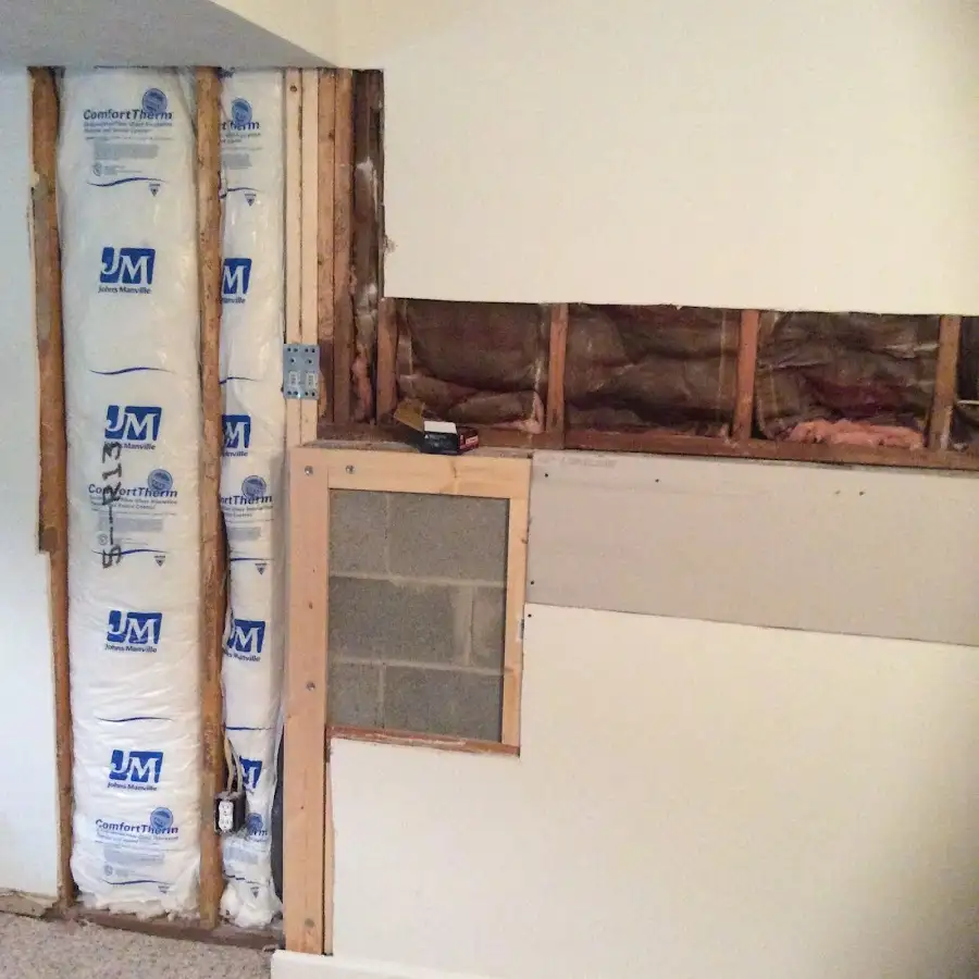 Wall insulation replacement during Odor Removal & Deodorization in Merrifield